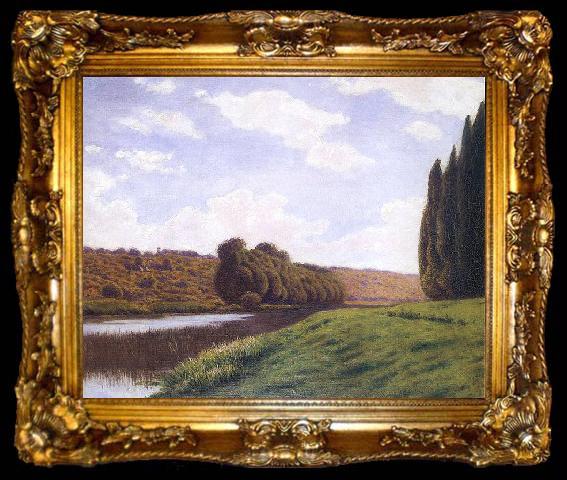 framed  Aleksander Gierymski Krajobraz z cyprysami, ta009-2